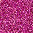 25g Miyuki Delica Seed Bead 11/0 Duracoat Dyed Semi-Matte Silver Lined Pink Parfait DB2174