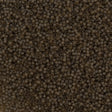 25g Miyuki Delica Seed Bead 11/0 Matte Dark Smoke Topaz Glazed Luster DB384