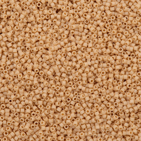 100g Miyuki Delica Seed Bead 11/0 Matte Glazed Luster Light Praline DB389