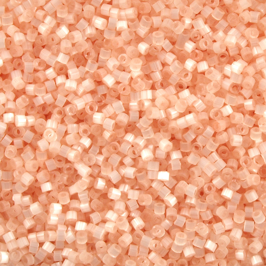 Miyuki Delica Seed Bead 11/0 Light Peach Silk 2-inch Tube DB824