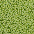 Miyuki Delica Seed Bead 11/0 Matte Opaque Lime AB 2-inch Tube DB876