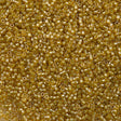 Miyuki Delica Seed Bead 11/0 Inside Dyed Color Light Topaz 2-inch Tube DB911