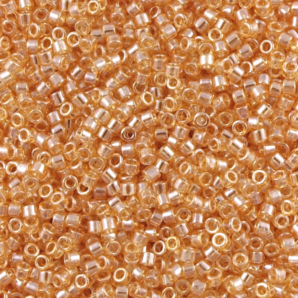 25g Miyuki Delica Seed Bead 11/0 Transparent Light Topaz DB99