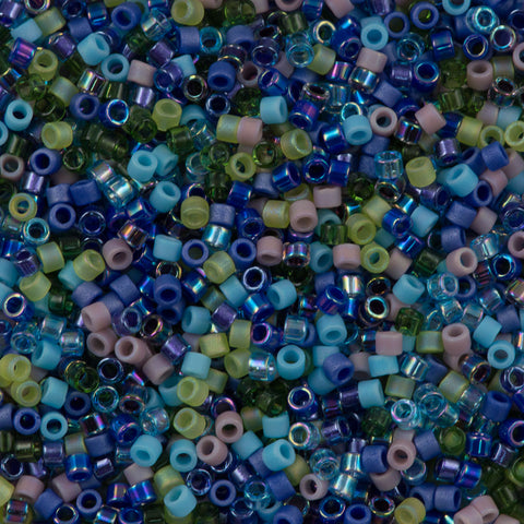 Miyuki DELICA 11/0 Seed Beads GEMSTONES MIX (2” tube)