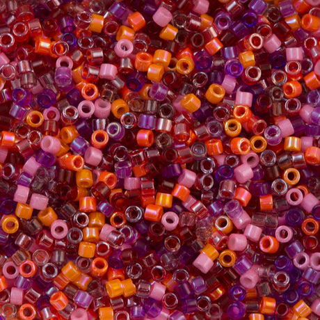 Miyuki Delica Seed Bead 11/0 Mix Melonberry 2-inch Tube (MIX10)