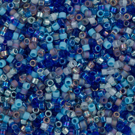 Miyuki Delica Seed Bead 11/0 Mix Caribbean Blue 7g Tube (MIX11)