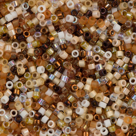 Miyuki Delica Seed Bead 11/0 Mix Honey Butter 2-inch Tube (MIX22)