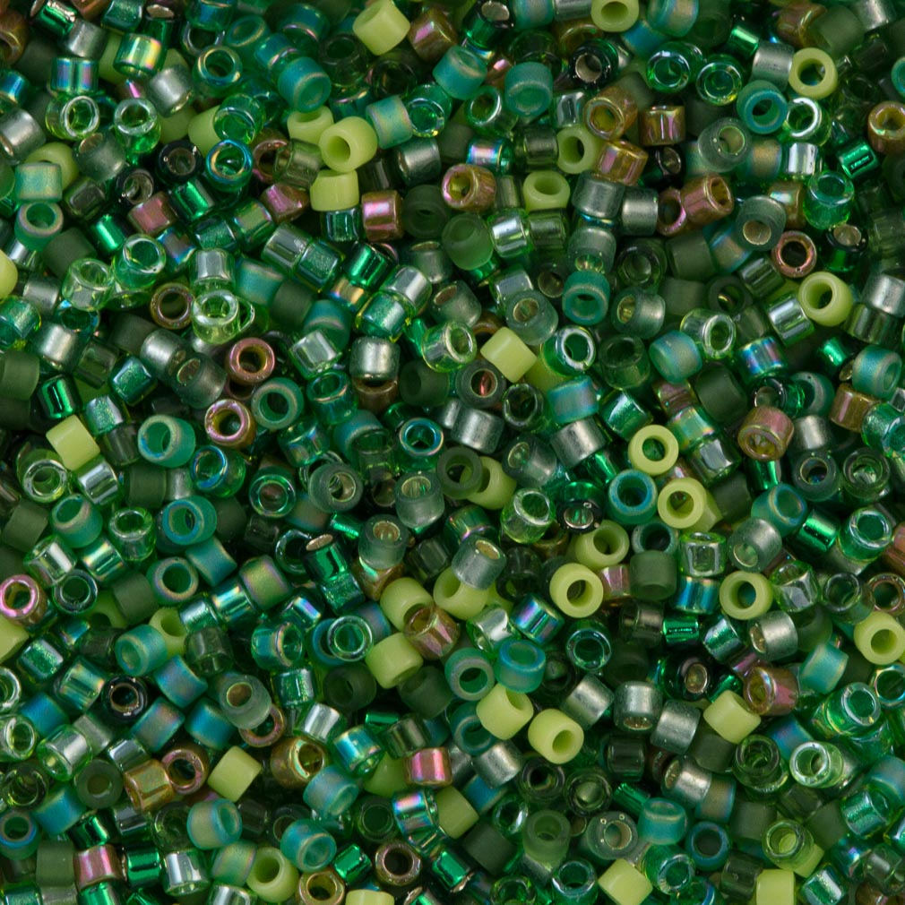 Miyuki Delica Seed Bead 11/0 Mix Evergreen 7g Tube (MIX3)