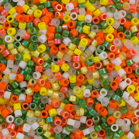 Miyuki Delica Seed Bead 11/0 Mix Citrus Zest 2-inch Tube (9010)