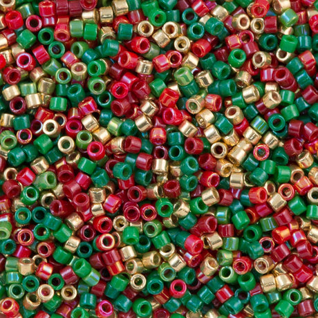 Miyuki Delica Seed Bead 11/0 Mix Holiday Fun 2-inch Tube (9018)