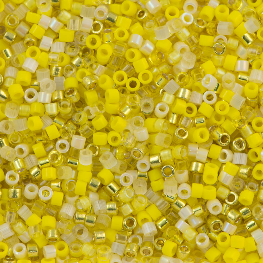 Miyuki Delica Seed Bead 11/0 Mix Lemon Zest 7g Tube (9054)