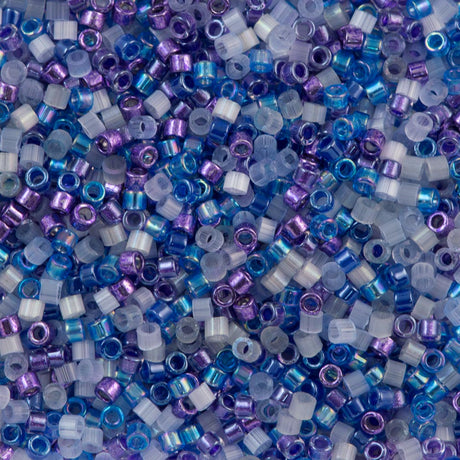 Miyuki Delica Seed Bead 11/0 Mix Blue Violets 7g Tube (9091)