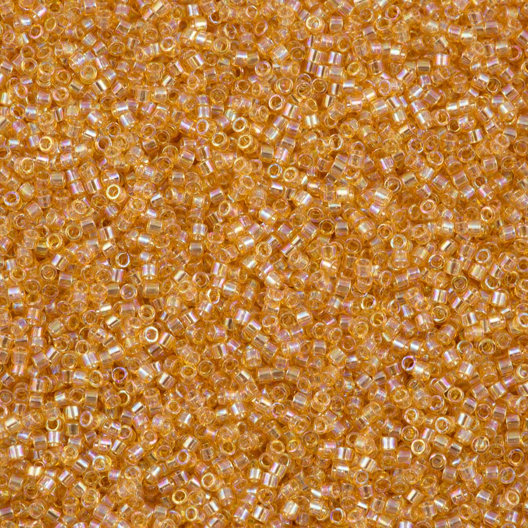 Miyuki Delica Seed Bead 15/0 Light Amber AB 5g DBS100