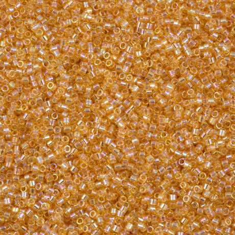 Miyuki Delica Seed Bead 15/0 Light Amber AB 5g DBS100