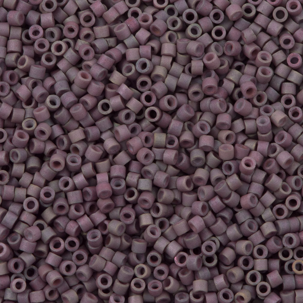 Miyuki Delica Seed Bead 11/0 Matte Metallic Purple Sage Gold Luster AB 7g Tube DB1062