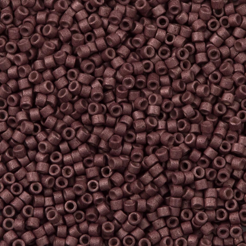 Miyuki Delica Seed Bead 11/0 Galvanized Matte Berry 2-inch Tube DB1167