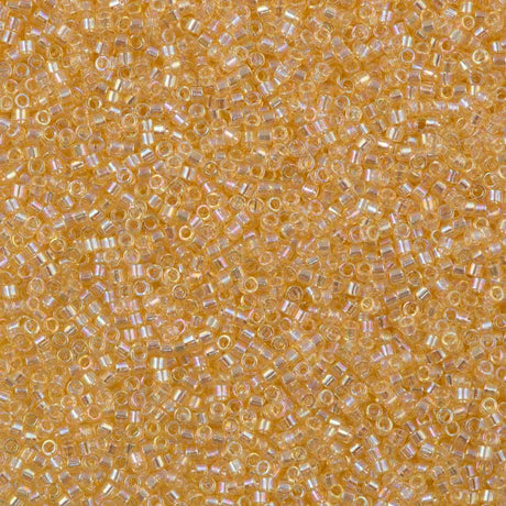 25g Miyuki Delica Seed Bead 11/0 Transparent Crystal Ivory Luster DB1252