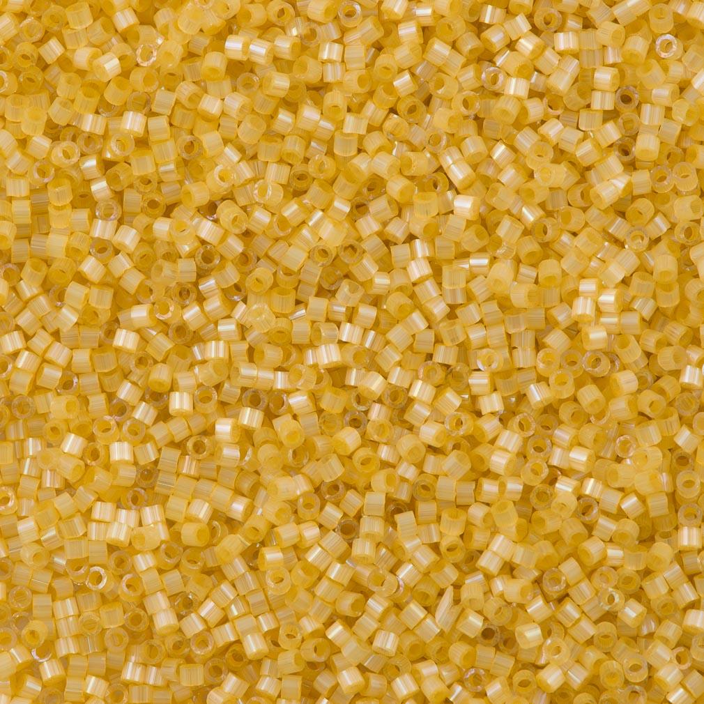 25g Miyuki Delica Seed Bead 11/0 Dyed Light Apricot Silk Satin DB1801