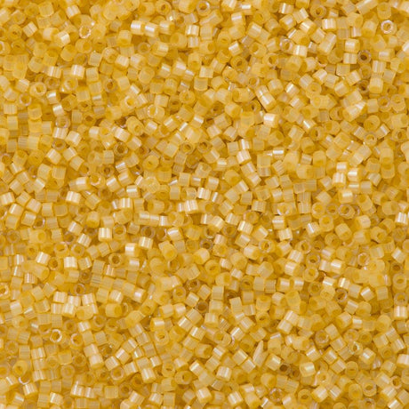 Miyuki Delica Seed Bead 11/0 Dyed Light Apricot Silk Satin 2-inch Tube DB1801