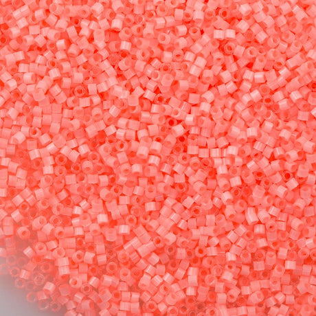 25g Miyuki Delica Seed Bead 11/0 Silk Inside Dyed Flamingo DB1856