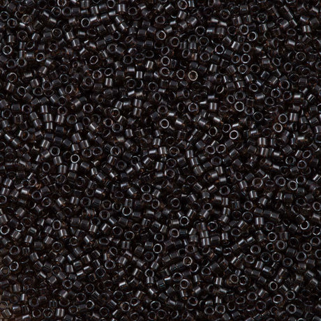 25g Miyuki Delica Seed Bead 11/0 Transparent Sable Brown Luster DB1892