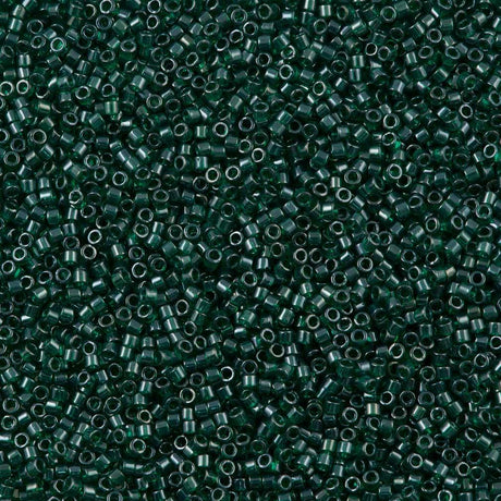 25g Miyuki Delica Seed Bead 11/0 Transparent Emerald Luster DB1894