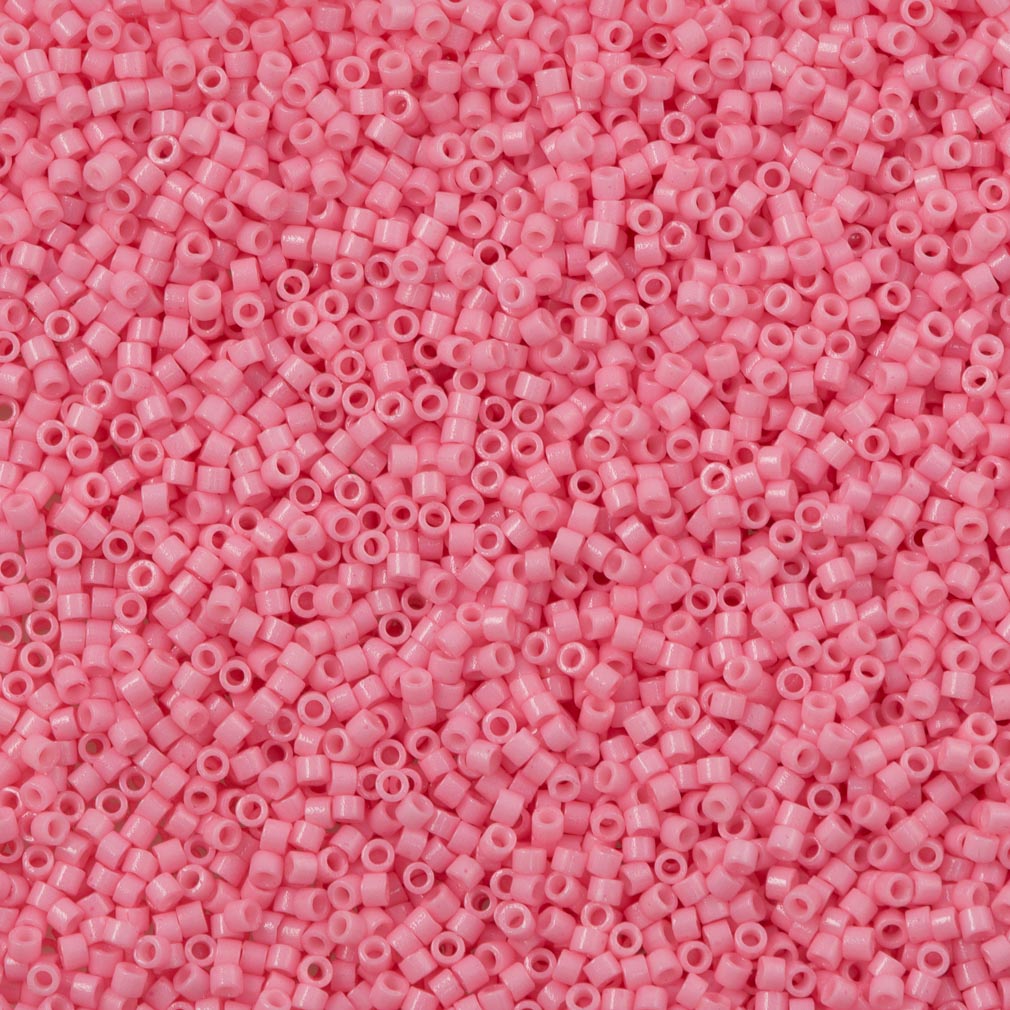 25g Miyuki Delica Seed Bead 11/0 Duracoat Dyed Opaque Light Carnation DB2116