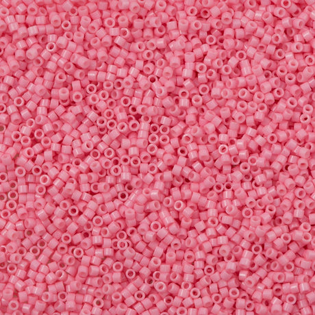 25g Miyuki Delica Seed Bead 11/0 Duracoat Dyed Opaque Light Carnation DB2116