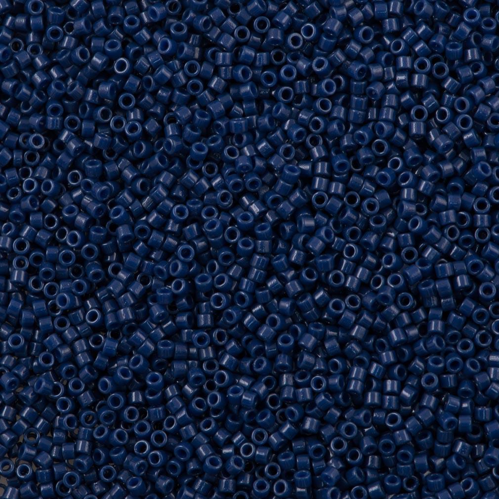 25g Miyuki Delica Seed Bead 11/0 Duracoat Opaque Dyed Navy Blue DB2143