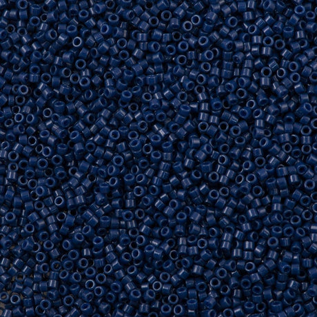 25g Miyuki Delica Seed Bead 11/0 Duracoat Opaque Dyed Navy Blue DB2143