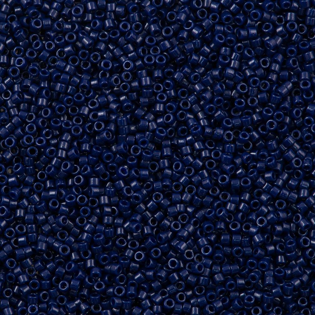 25g Miyuki Delica Seed Bead 11/0 Duracoat Opaque Matte Dyed Cobalt DB2144