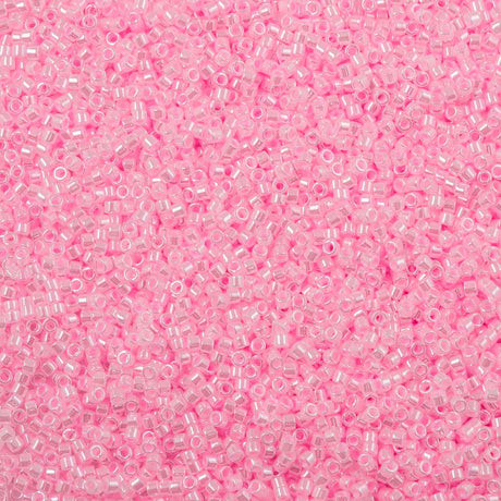 25g Miyuki Delica Seed Bead 11/0 Ceylon Pink DB244