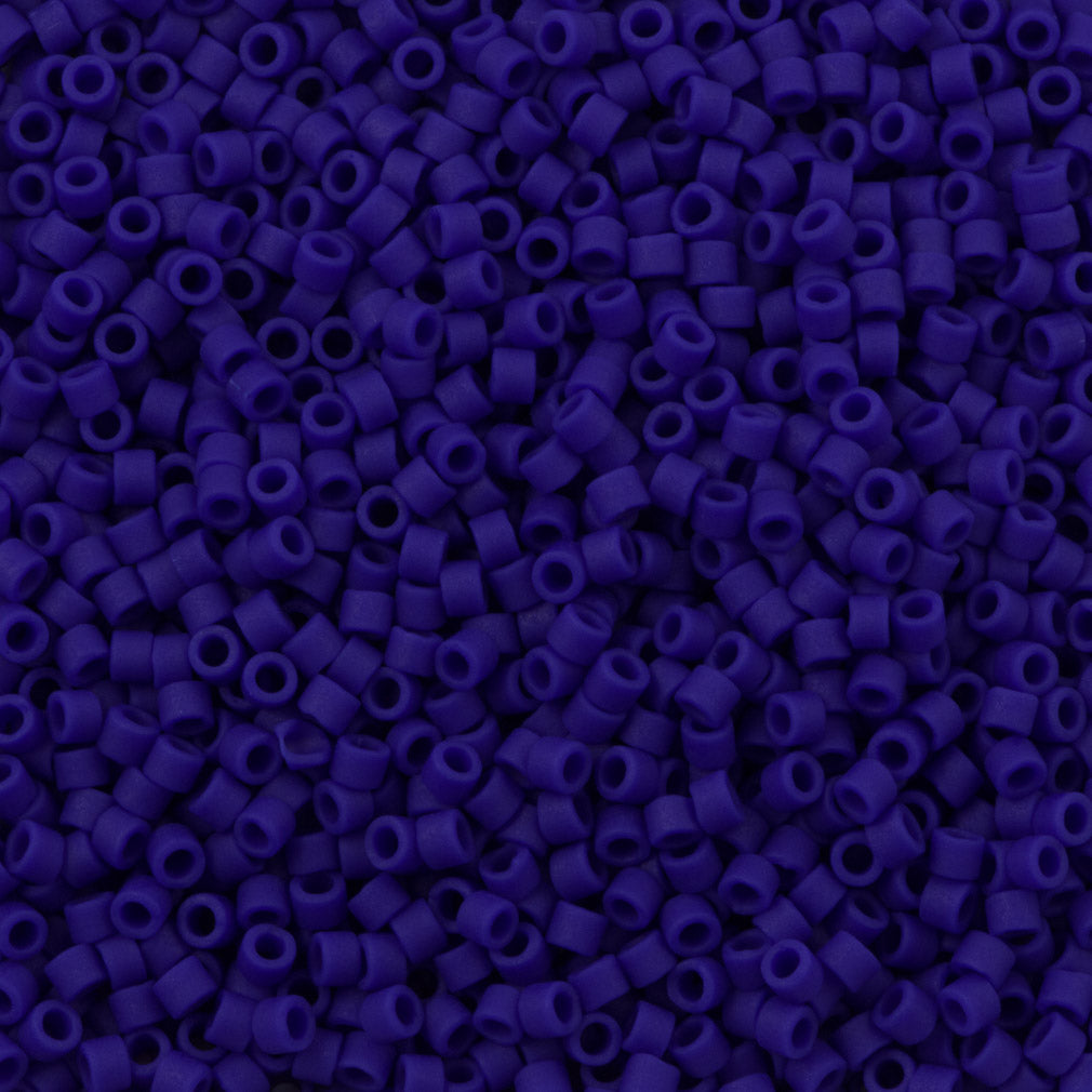 Miyuki Delica Seed Bead 11/0 Matte Opaque Cobalt 2-inch Tube DB756