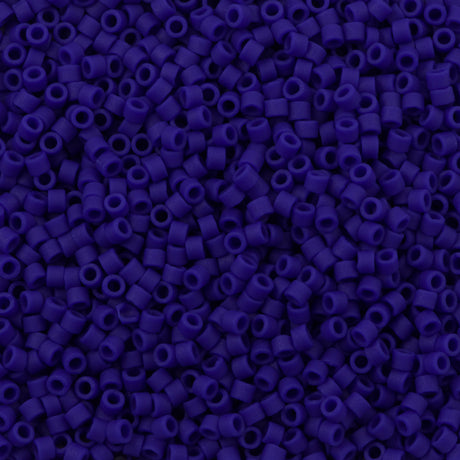 Miyuki Delica Seed Bead 11/0 Matte Opaque Cobalt 2-inch Tube DB756