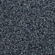 25g Miyuki Delica Seed Bead 11/0 Lined Dark Gray AB DB81