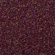 25g Miyuki Delica Seed Bead 11/0 Matte Transparent Ruby AB DB867