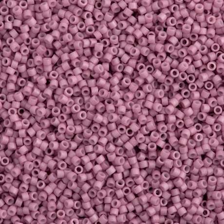 25g Miyuki Delica Seed Bead 11/0 Matte Rose DB355