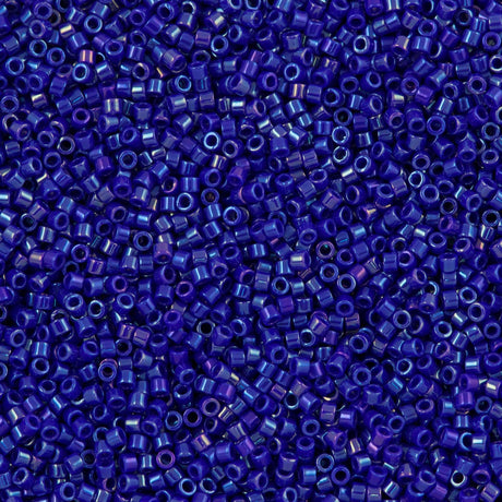 Miyuki Delica Seed Bead 10/0 Opaque Cobalt AB DBM216