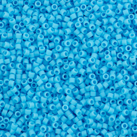 100g Miyuki Delica Seed Bead 11/0 Matte Opaque Light Blue DB755