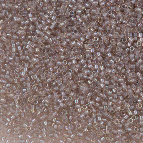 25g Miyuki Delica Seed Bead 11/0 Inside Dyed Color Mauve Fog DB1771