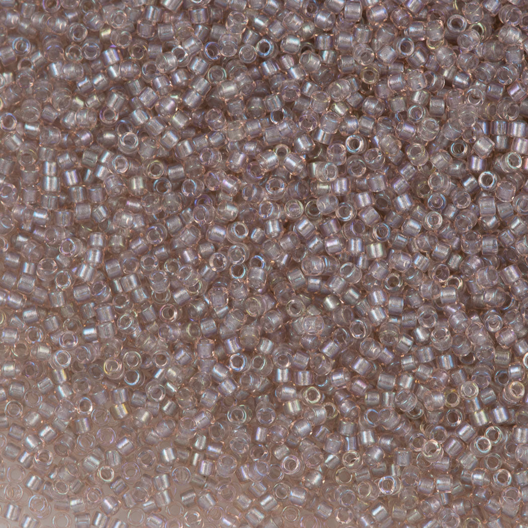 Miyuki Delica Seed Bead 11/0 Inside Dyed Color Mauve Fog 2-inch Tube DB1771