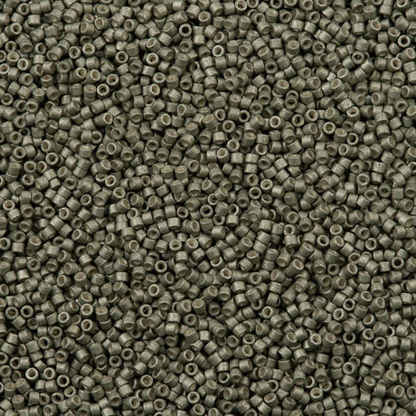 25g Miyuki Delica Seed Bead 11/0 Galvanized Matte Aloe DB1170