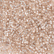 Miyuki Delica Seed Bead 11/0 Transparent Silver Lined Pink Mist 7g Tube DB1203