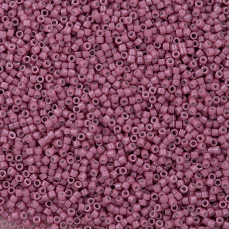 25g Miyuki Delica Seed Bead 11/0 Opaque Dyed Wine DB1376