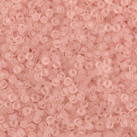 50g Miyuki Round Seed Bead 11/0 Matte Pale Pink (155F)