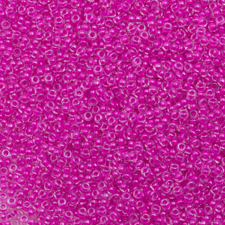 50g Miyuki Round Seed Bead 11/0 Luminous Hot Magenta (4302)