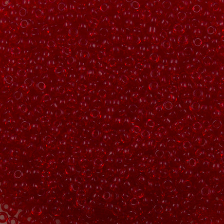 Miyuki Round Seed Bead 11/0 Transparent Ruby (141)