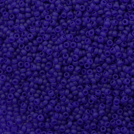 50g Miyuki Round Seed Bead 11/0 Matte Cobalt (151F)