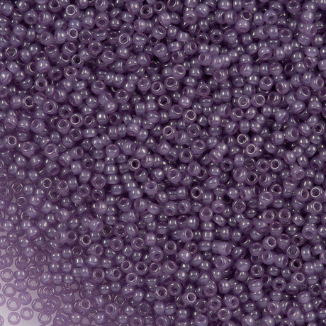 50g Miyuki Round Seed Bead 11/0 Lavender Translucent (2377)