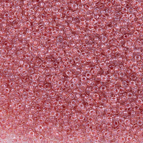 50g Miyuki Round Seed Bead 11/0 Inside Color Lined Dusty Rose (2601)